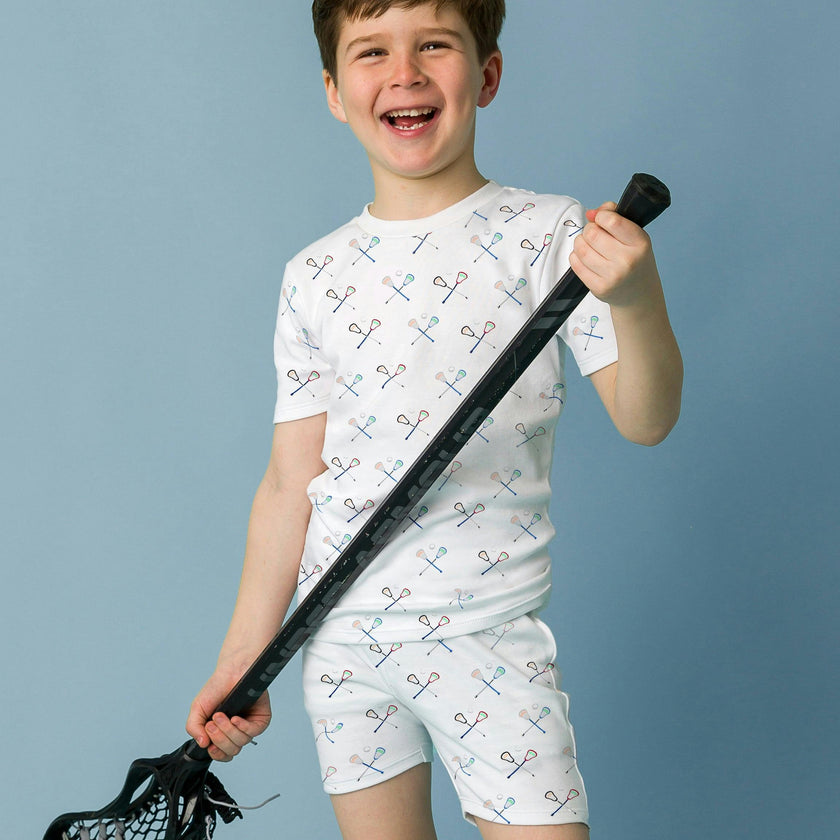 The Organic Short Sleeve Pajama Set [Lacrosse]