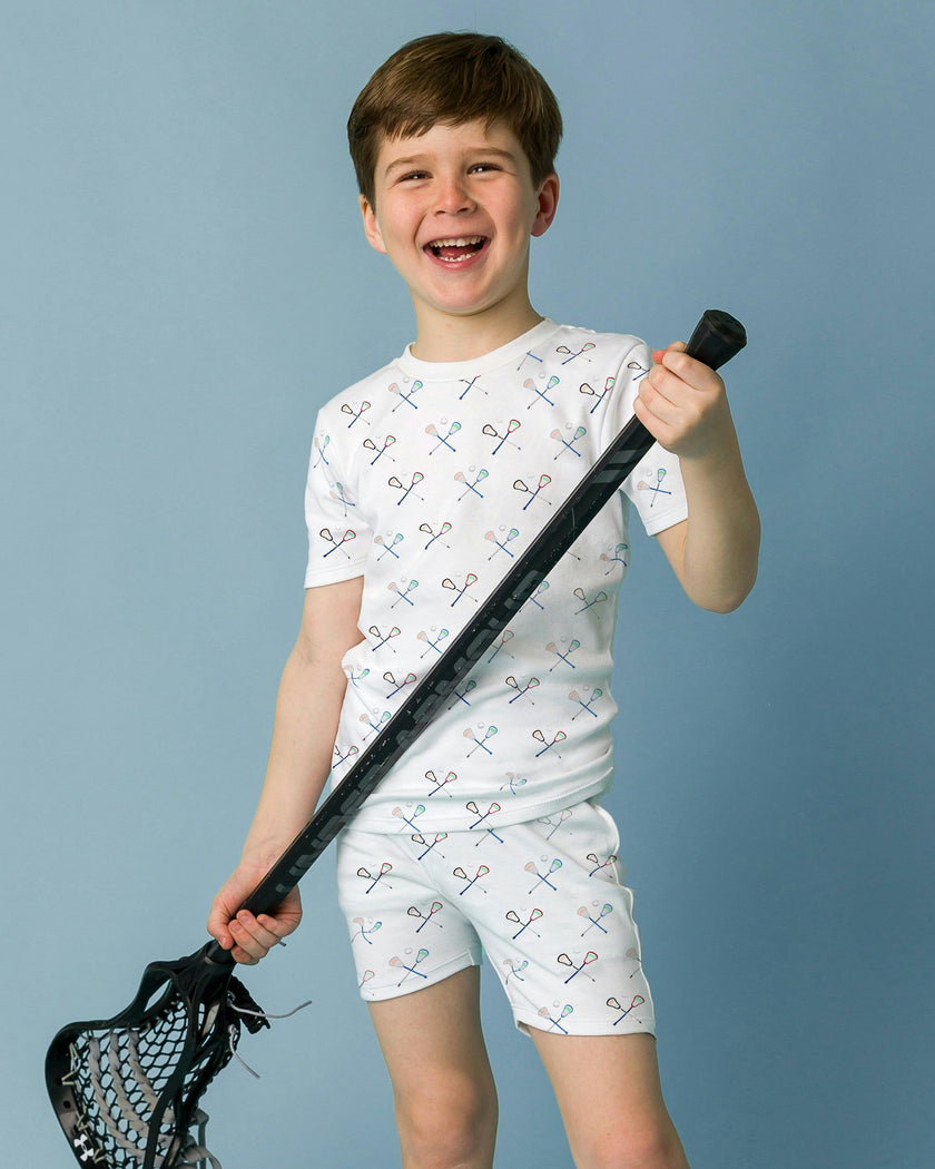 The Organic Short Sleeve Pajama Set [Lacrosse]