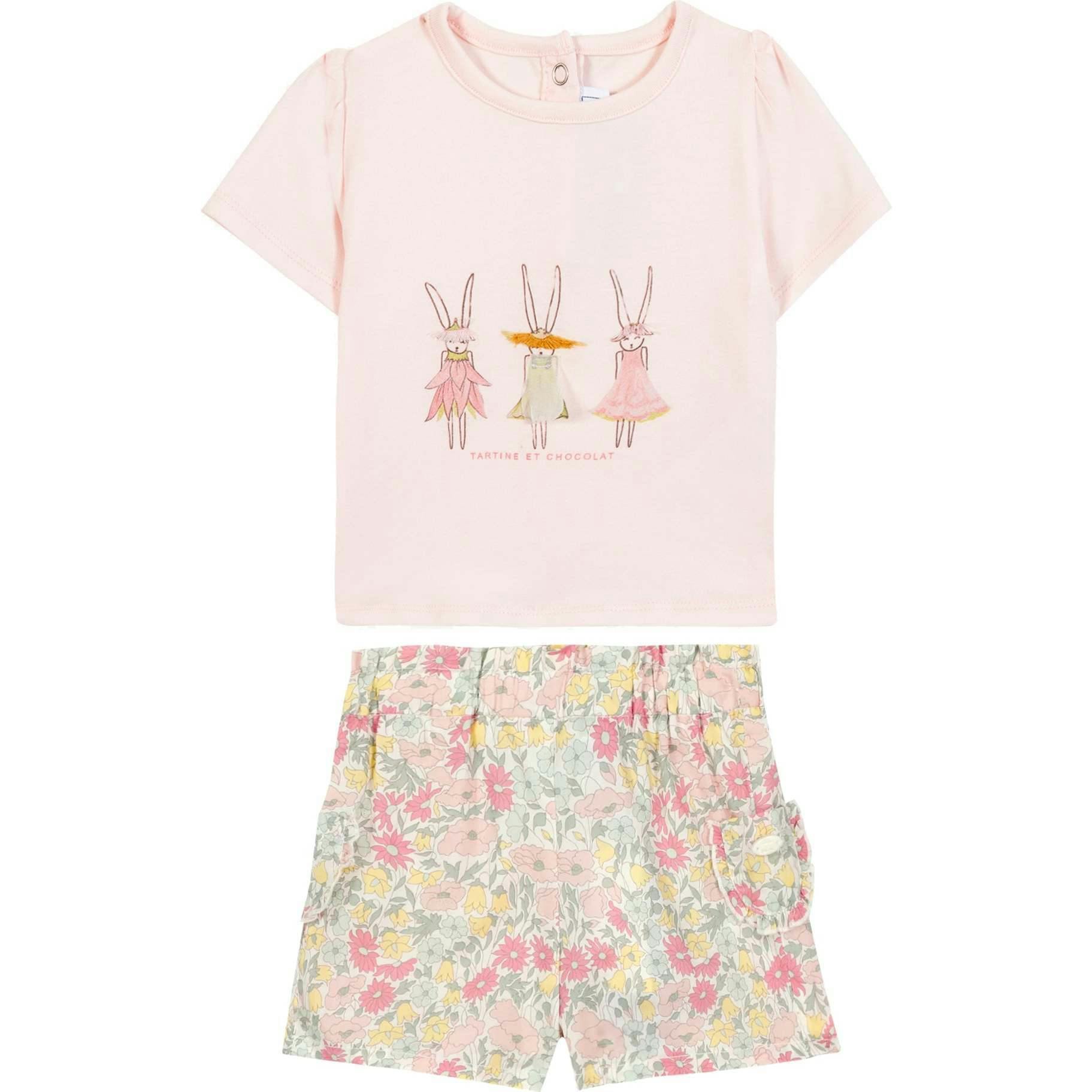 TARTINE ET CHOCOLAT Liberty Bunnies Baby Set - Citrus