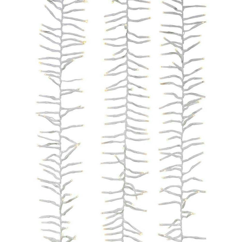 98-Foot 3000-Light Cluster Garland with Warm White LED Lights