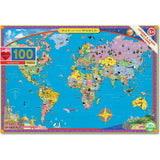 World Map 100 Piece Puzzle