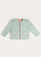 Margret Floral Reversible Quilted Jacket in Pink (4-12yrs)