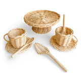 Rattan Tea and Cake Party Set