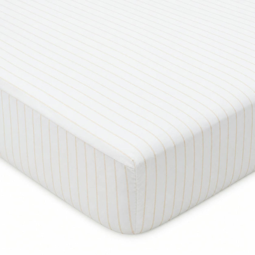 DH Golden Stripe Crib Sheets