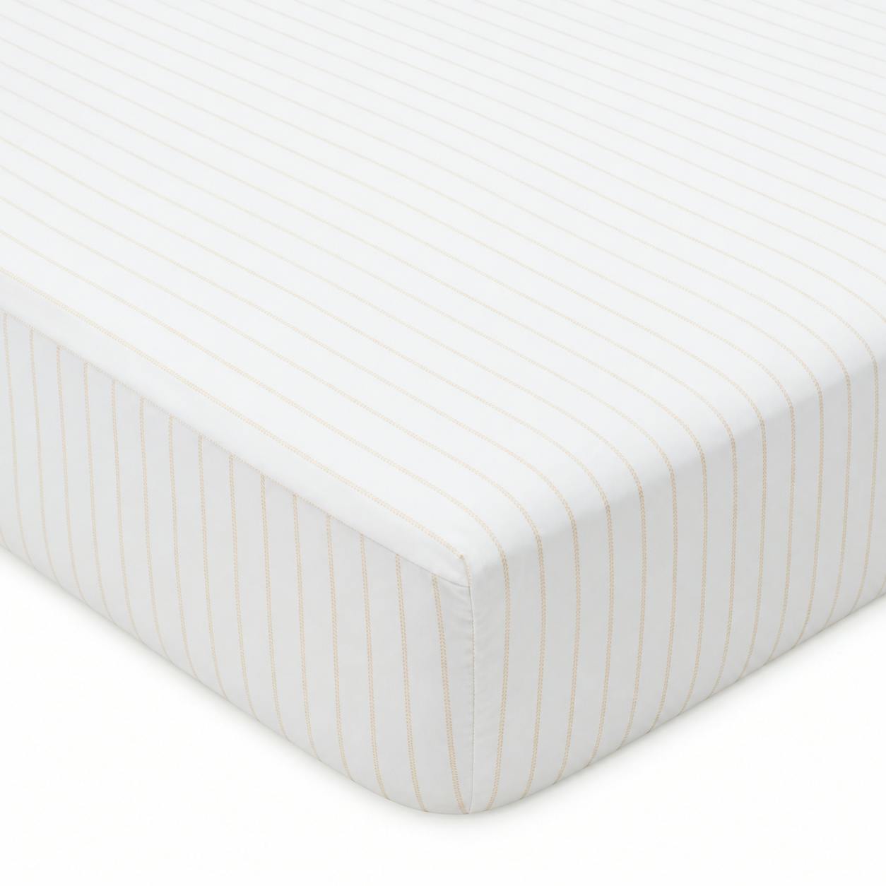 DH Golden Stripe Crib Sheets