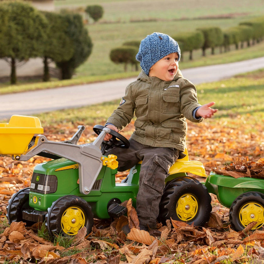 John Deere Kid Tractor w/Trailer