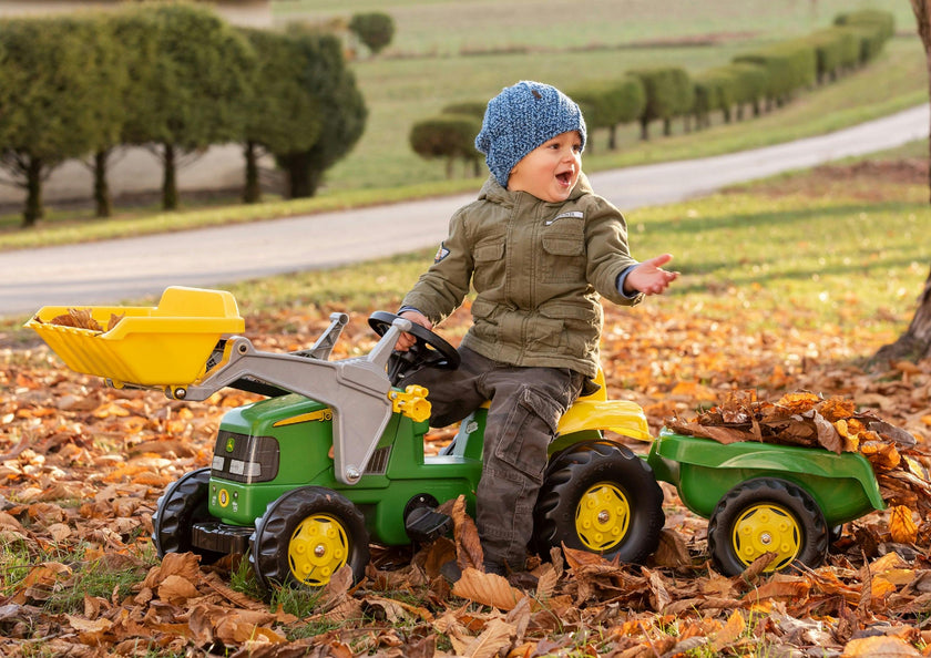 John Deere Kid Tractor w/Trailer