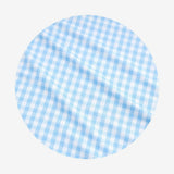 Blue Gingham Double Bow Duffle Bag