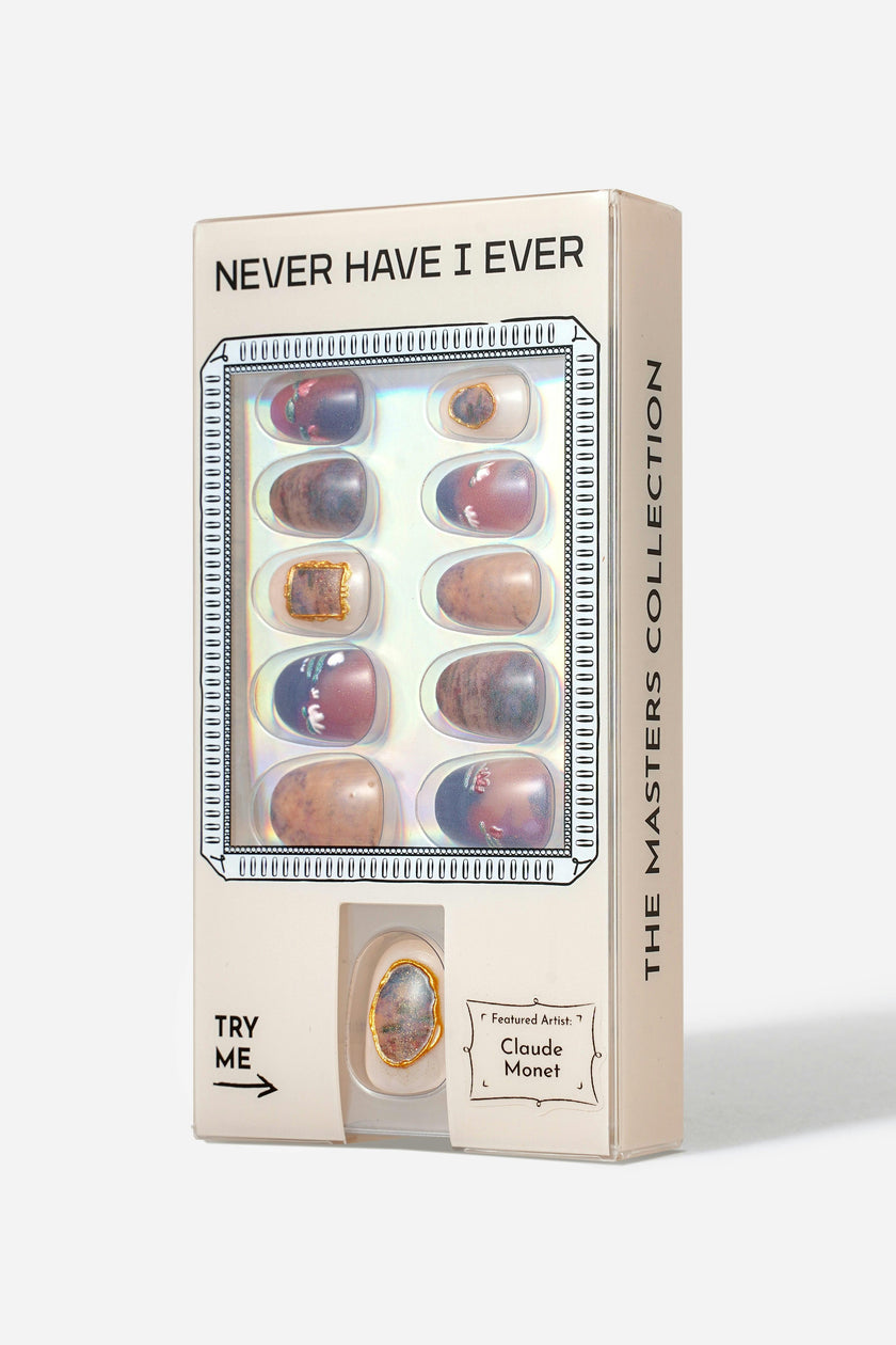 CLAUDE MONET WATER LILIES - SHORT OVAL PRESS-ON NAILS