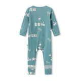 Bamboo Footie Pajama Sleepsuit - Le Petit Express Green