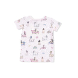 Fancy Hounds with Bows - Short Sleeve Loungewear Set