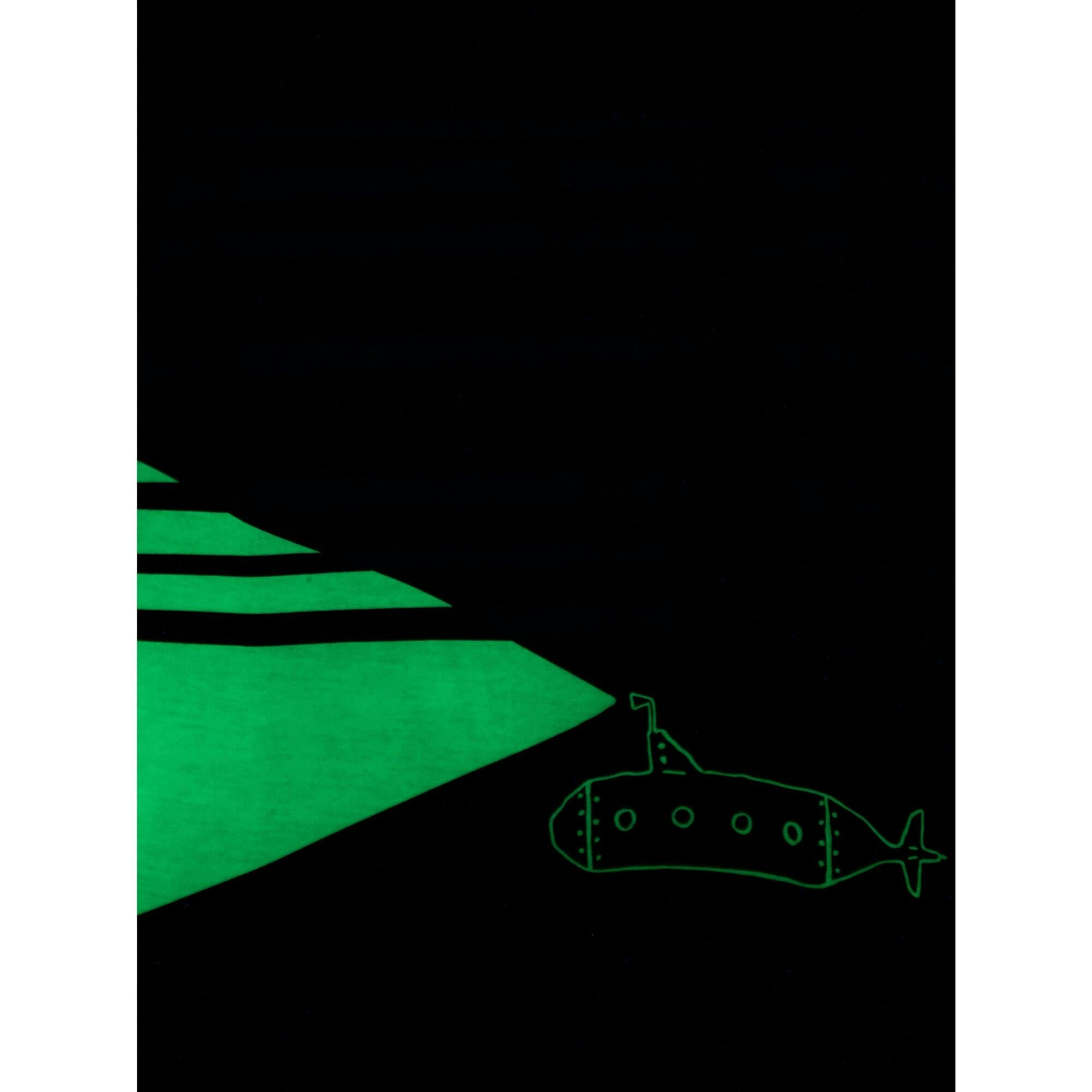 Glow In The Dark Submarine Tee, Blue