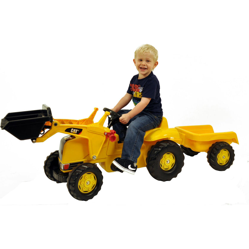 CAT Kid Tractor With Trailer