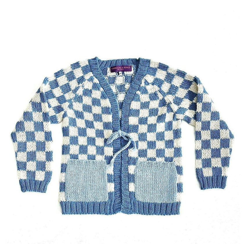 Checked Cardigan