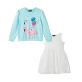 Sweatshirt & Dress Set | Flamingo & Balloons