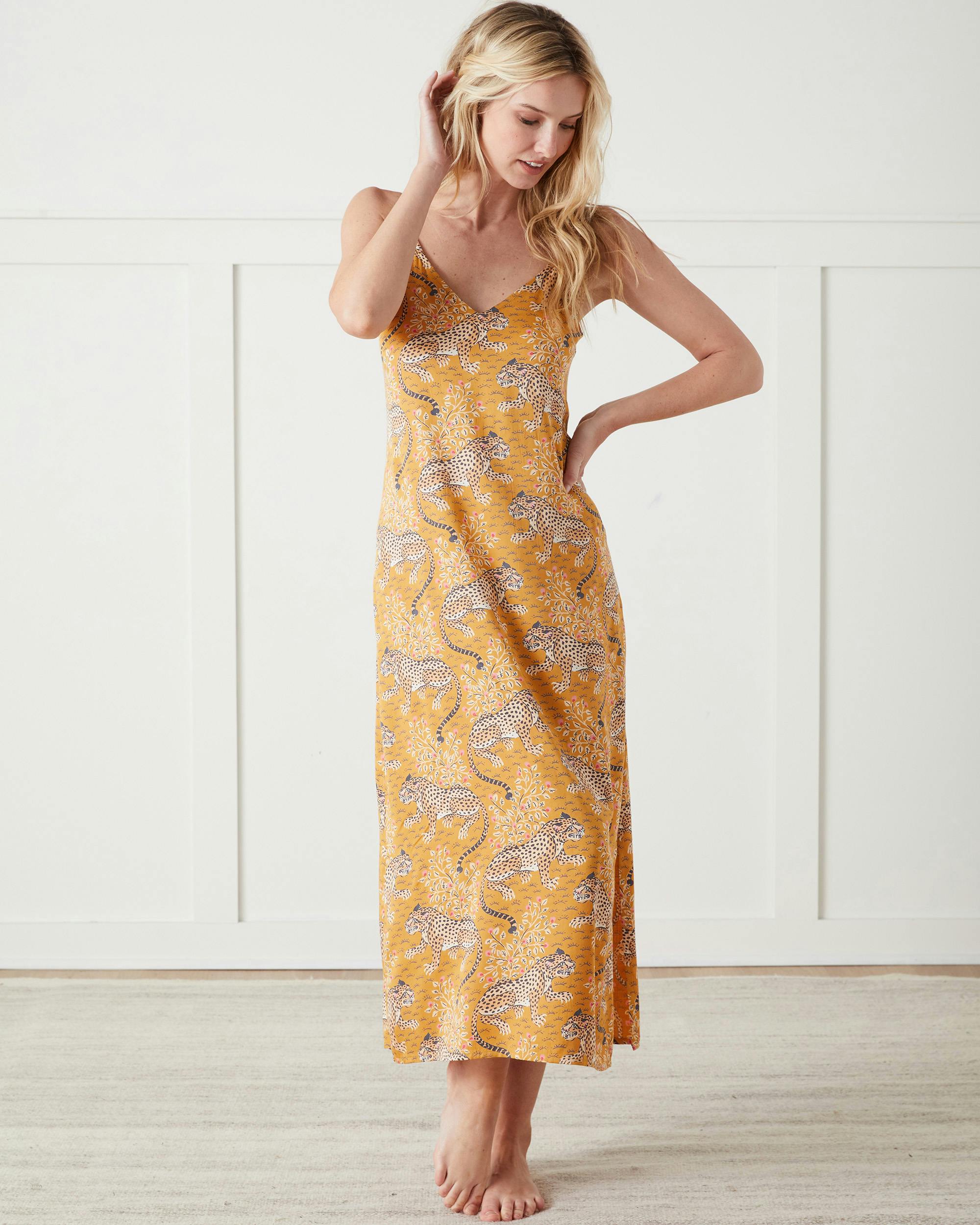 Bagheera - Eco Satin Chic to Sleep Nightie - Tobacco