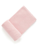 Textured Knit Blanket Pink Melange