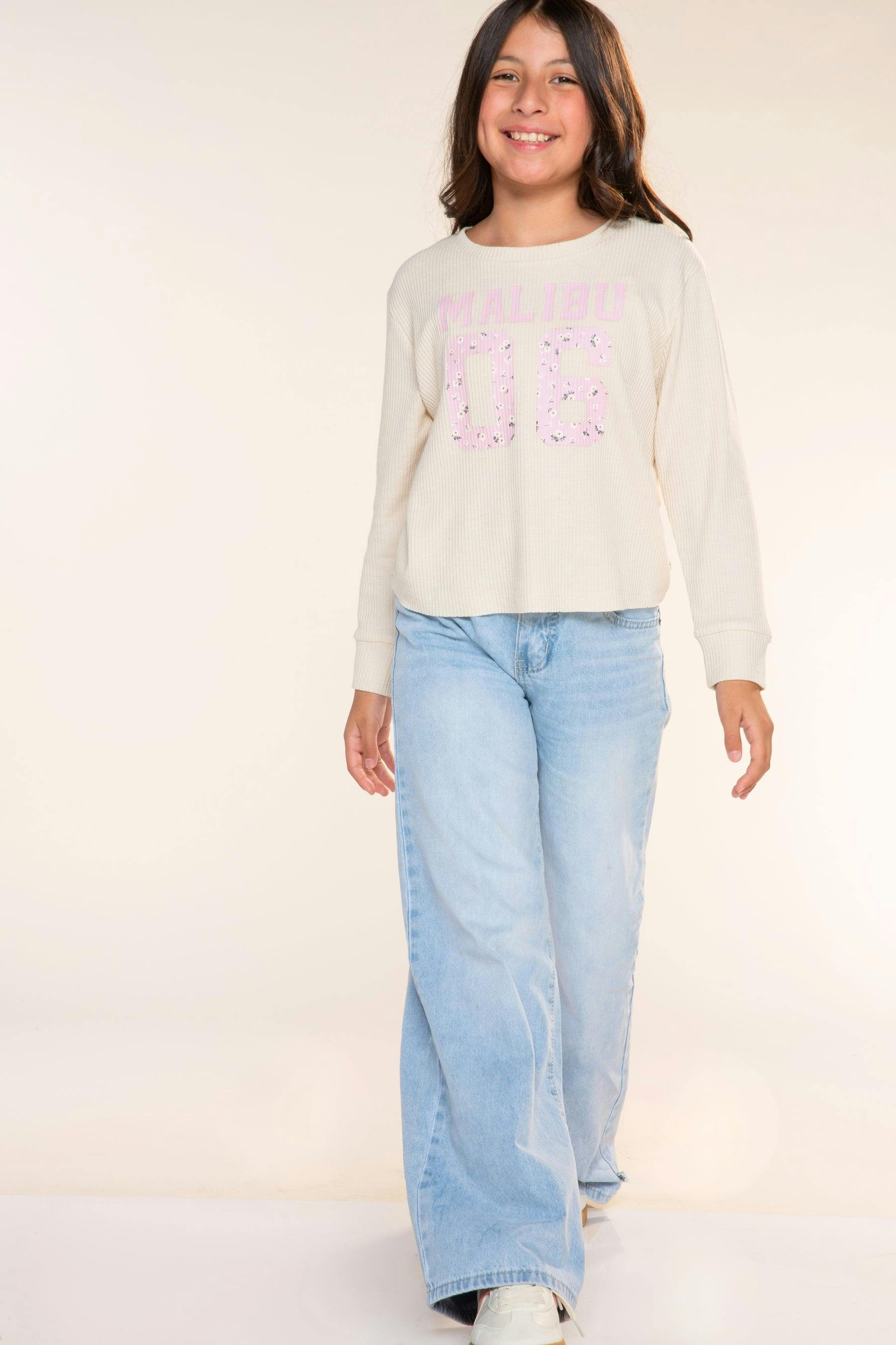 Waffle Long Sleeve Easy Tee