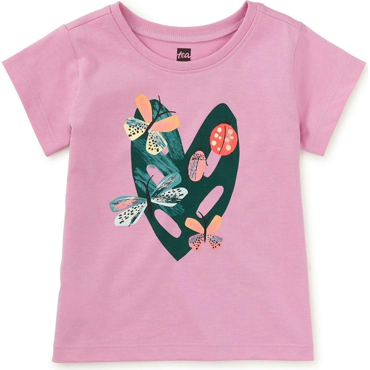 Painted Insects Graphic Tee, Purple