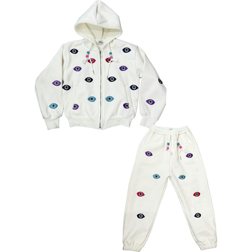 Women’s Rainbow Evil Eye Jogger Set