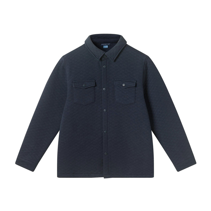 Boys (8-16) Quilted Shacket | Navy