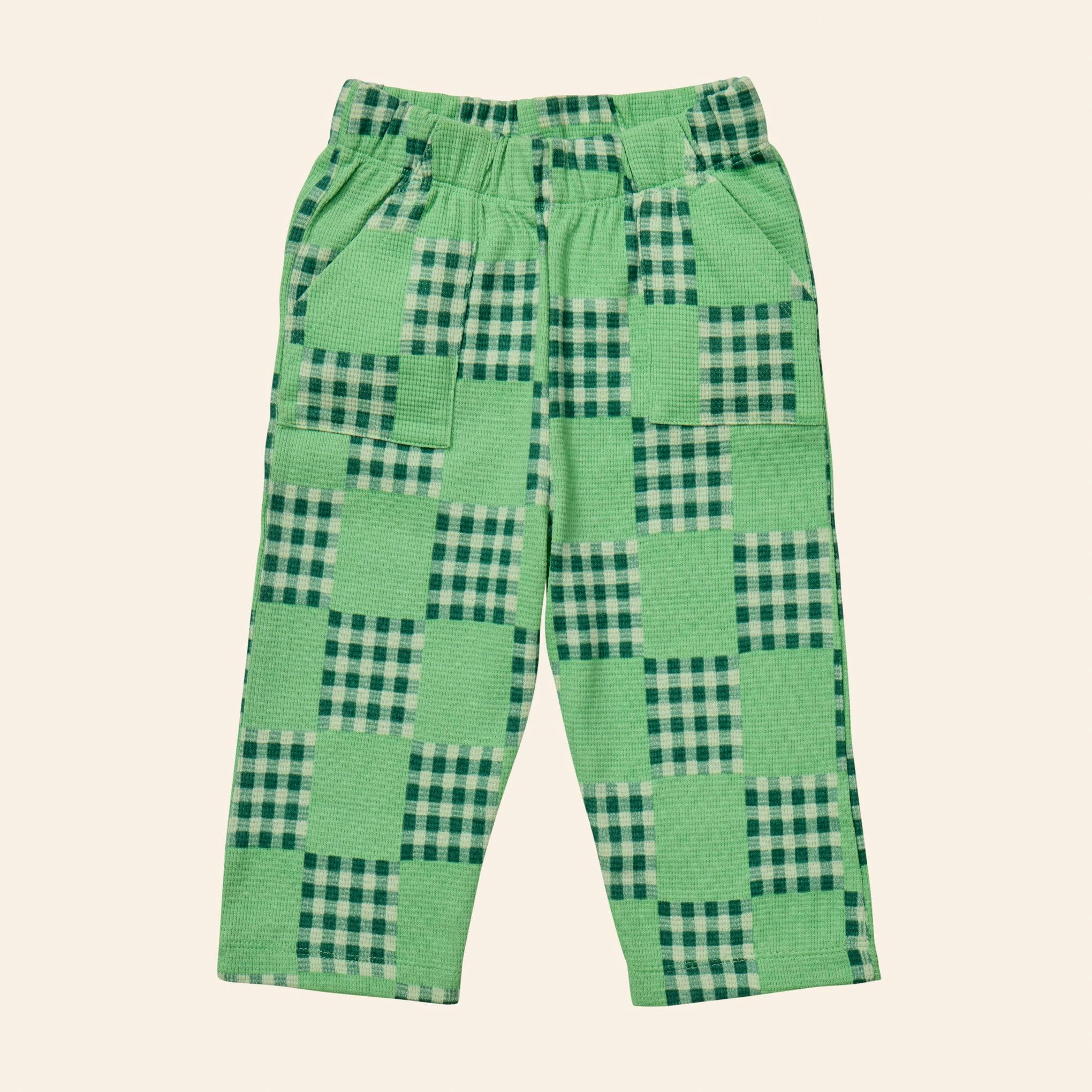 Baby Bolinas Waffle Check Pants