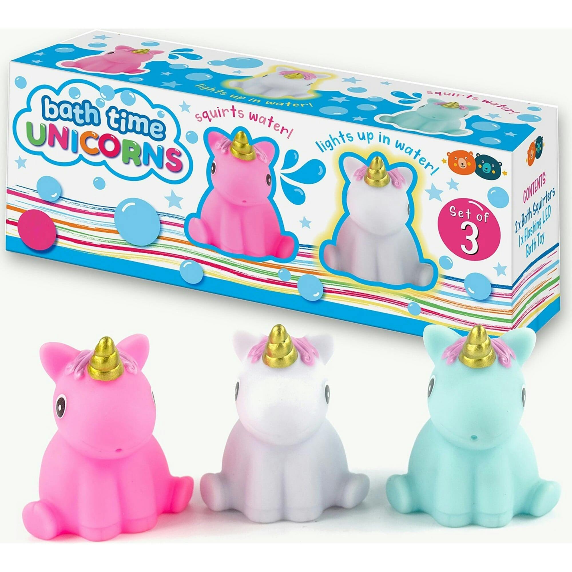Buddy & Barney: Bath Time Unicorns - 3 Piece Toy Set