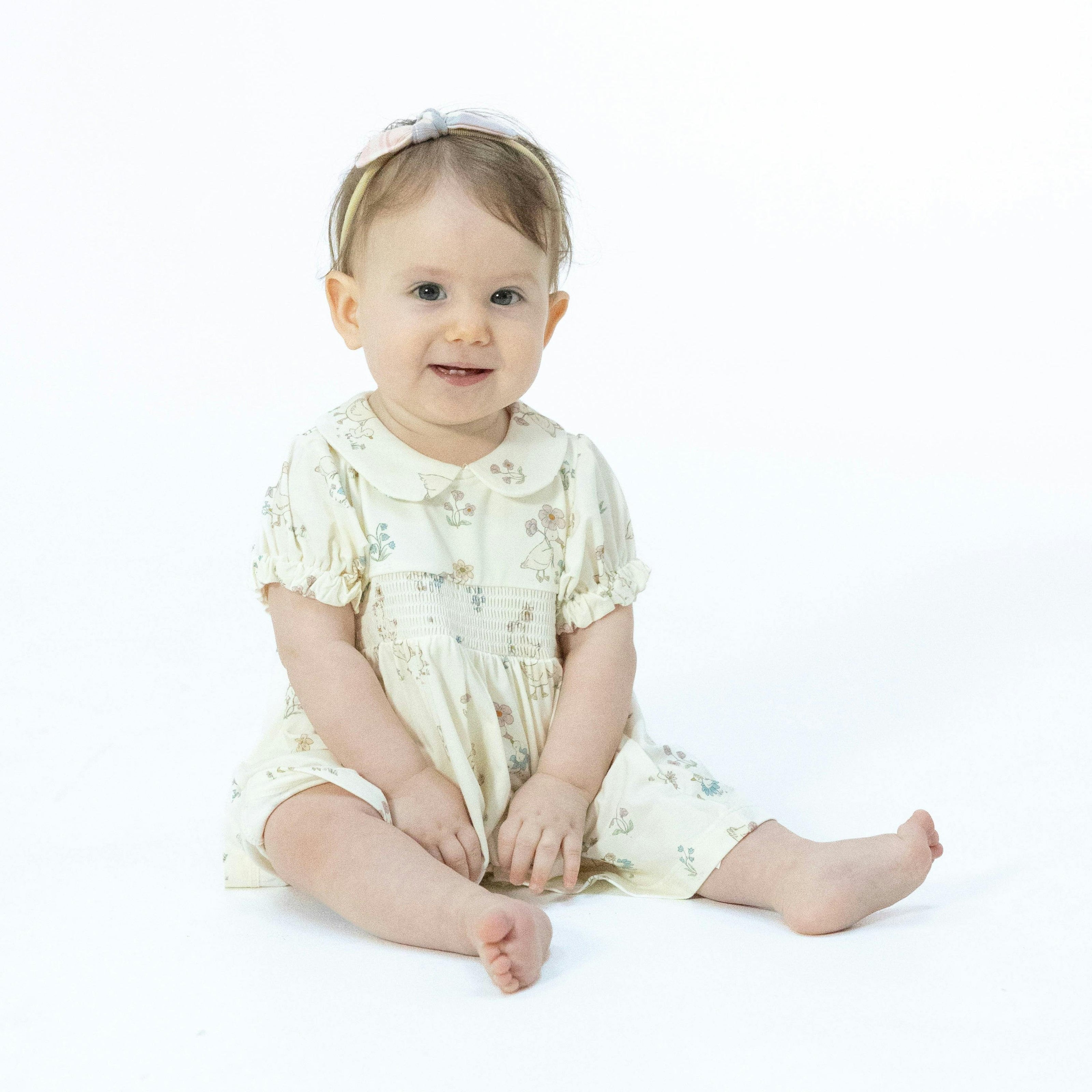 Flower Ducklings - Smocked Dress Set