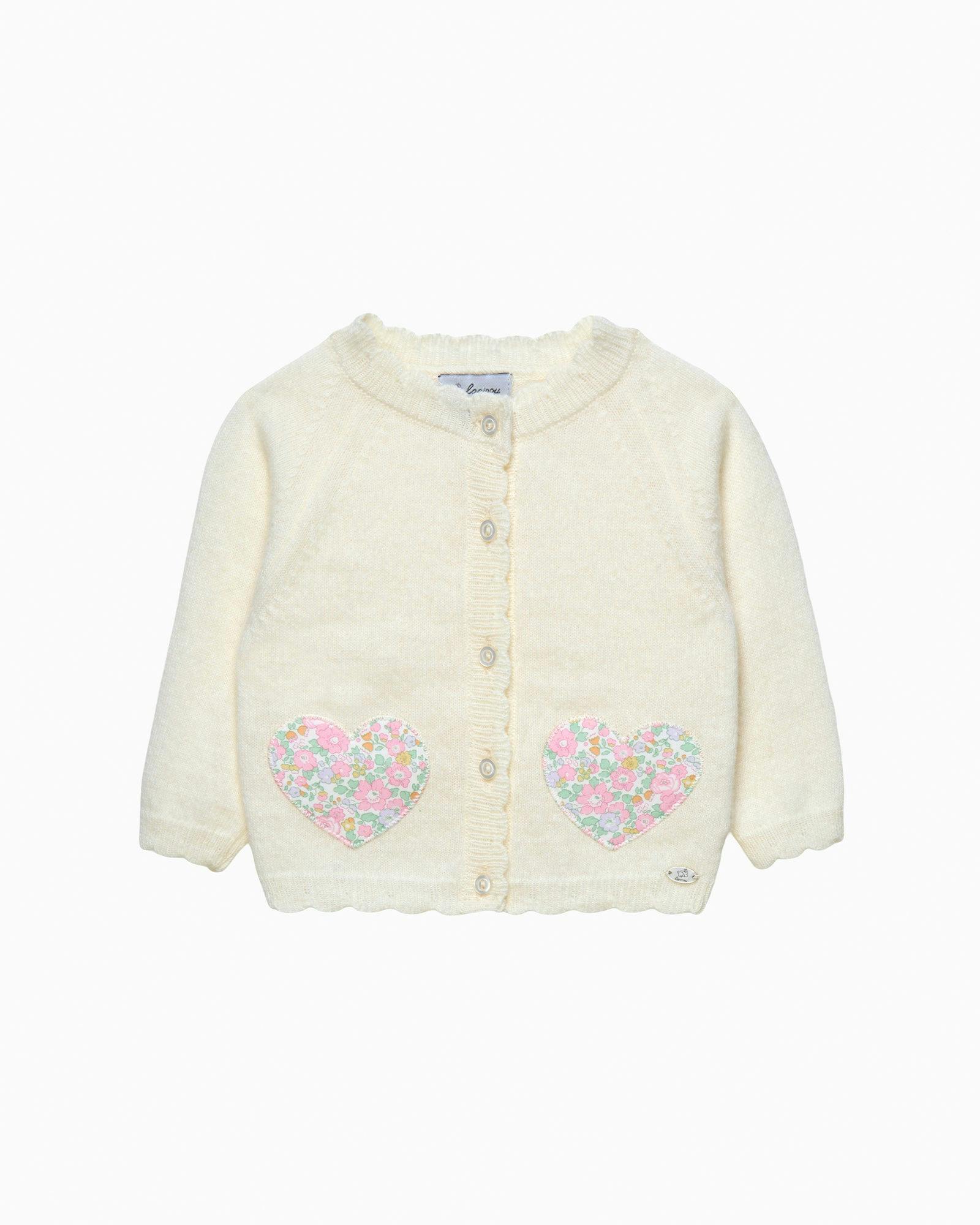 Baby Betsy Ann Heart Cardigan