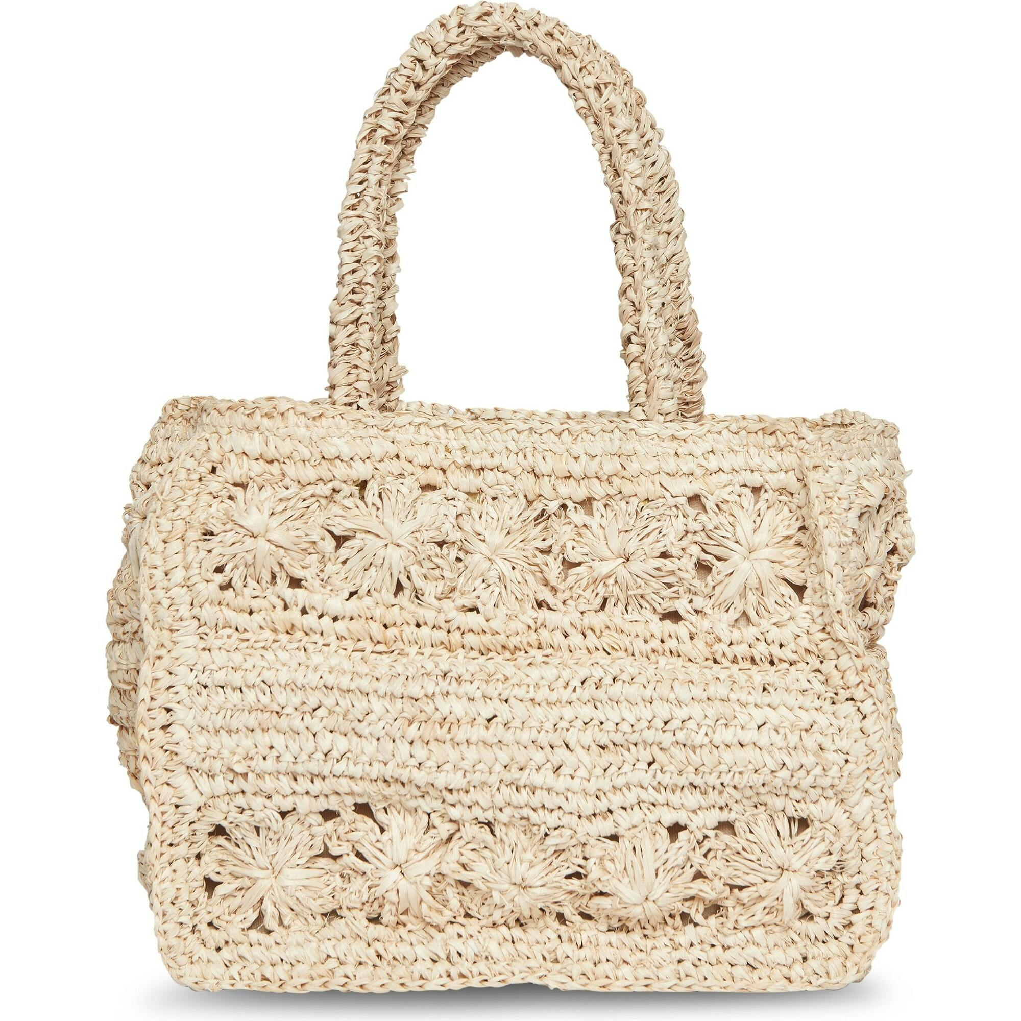 Women's Amina Straw Handle Mini Tote Bag