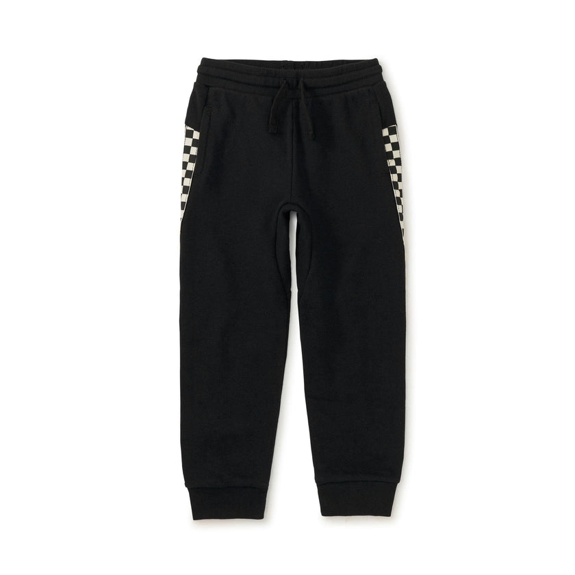 Stripe-Out Joggers, Jet Black