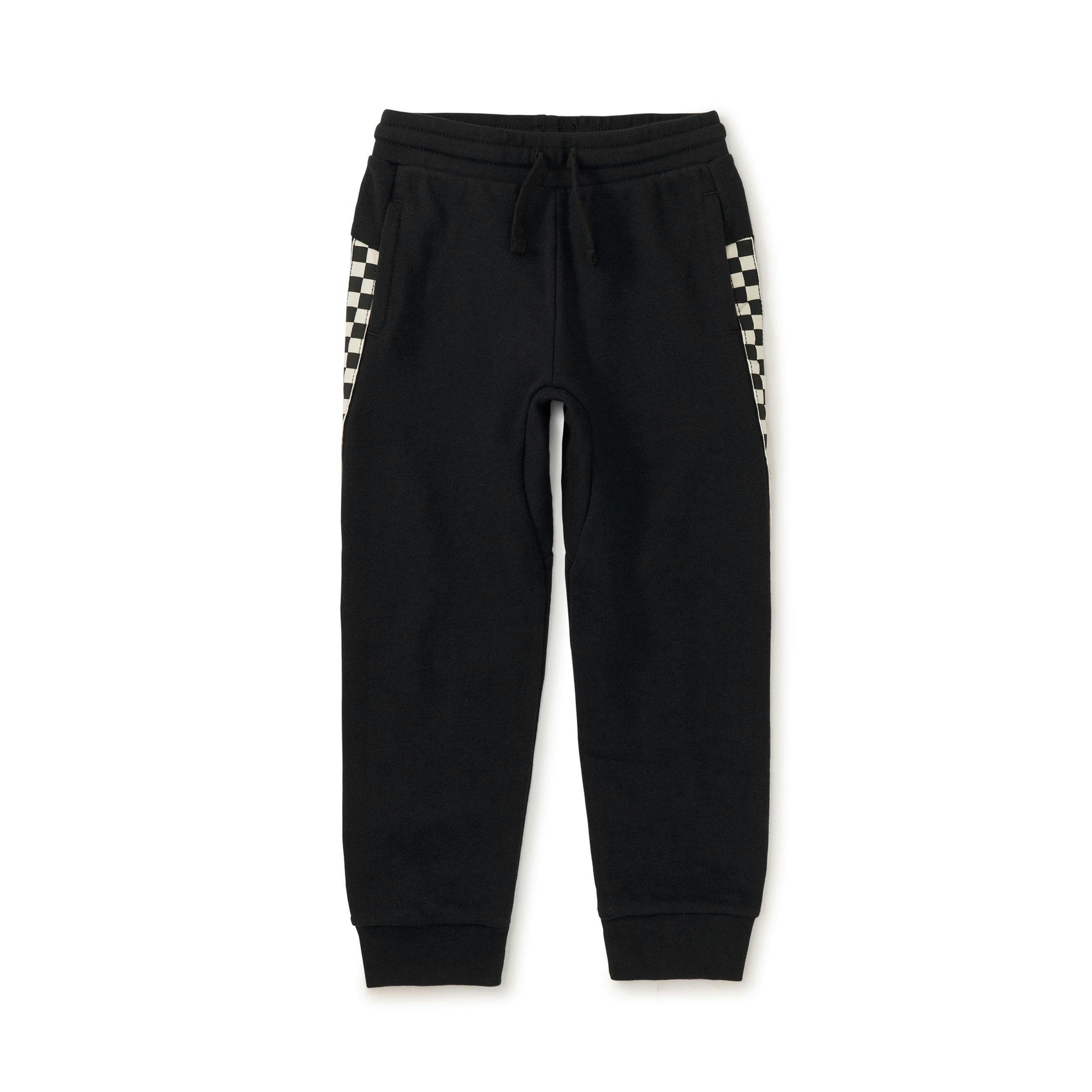 Stripe-Out Joggers, Jet Black