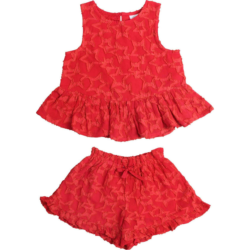 Red Stars Girl Set