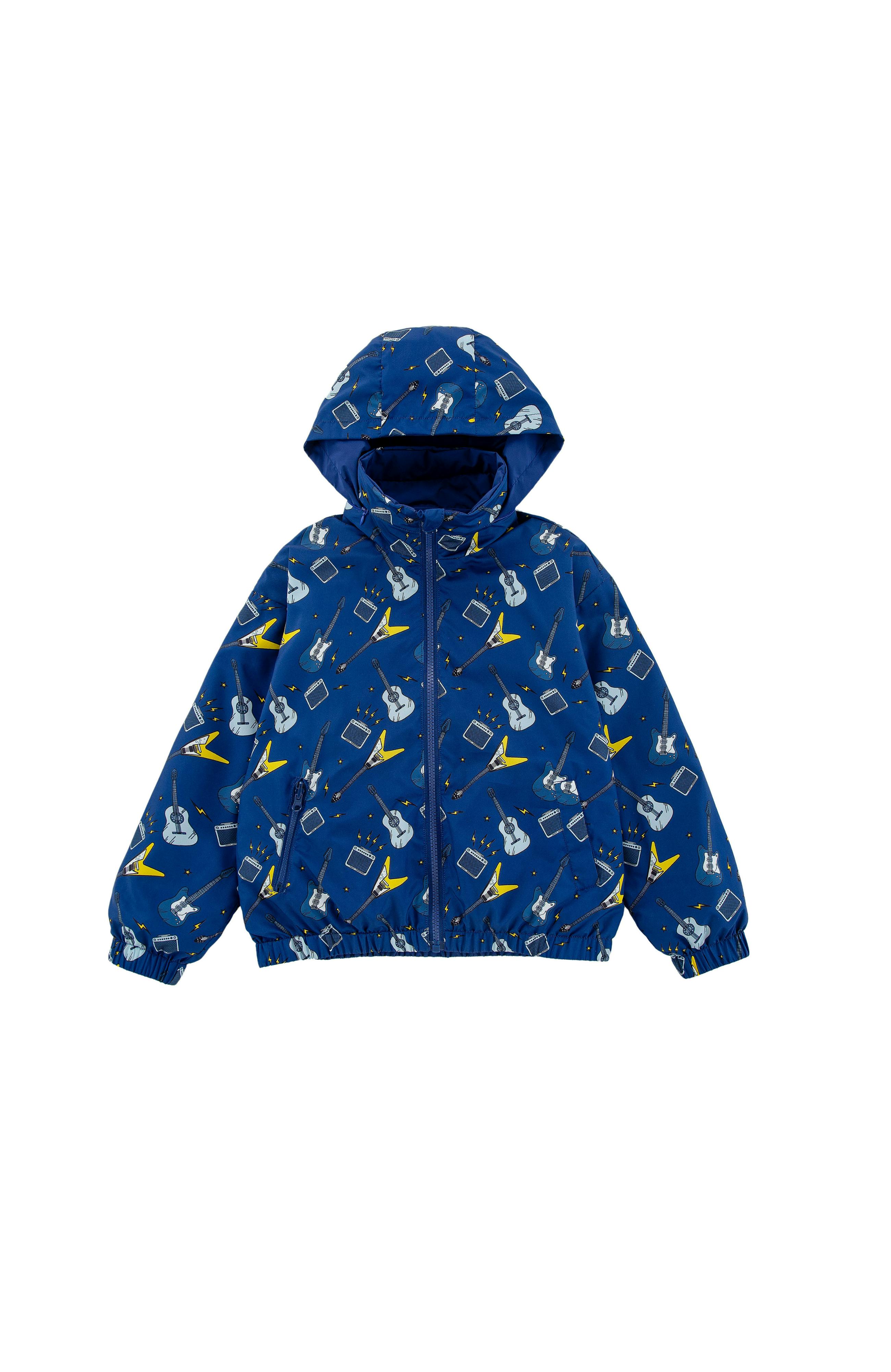 Max Reversible Rain Jacket Windbreaker, Guitar Band