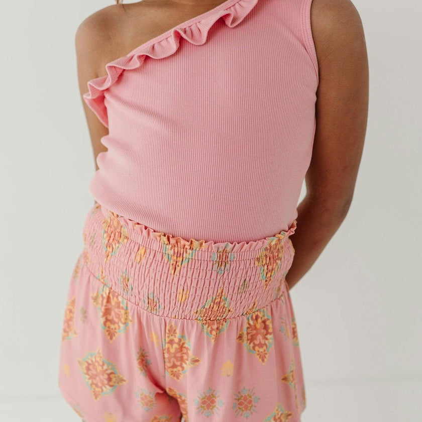 One-Shoulder Ribbed Tank