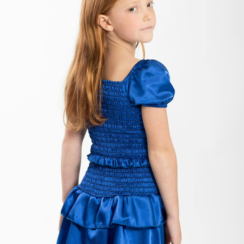 Kids Amber Smocked Ruffle Dress