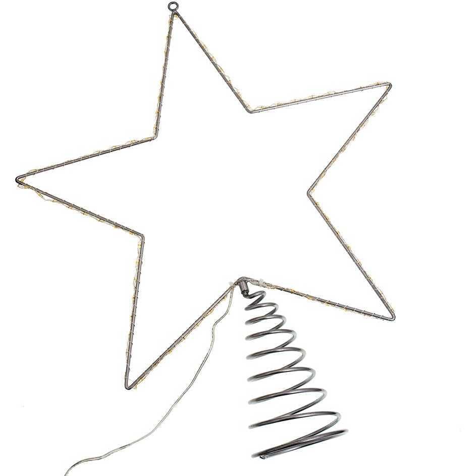 17.5-Inch Metal Lighted LED Star Treetop