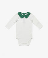 Peter Pan One-piece, Green Holiday Plaid