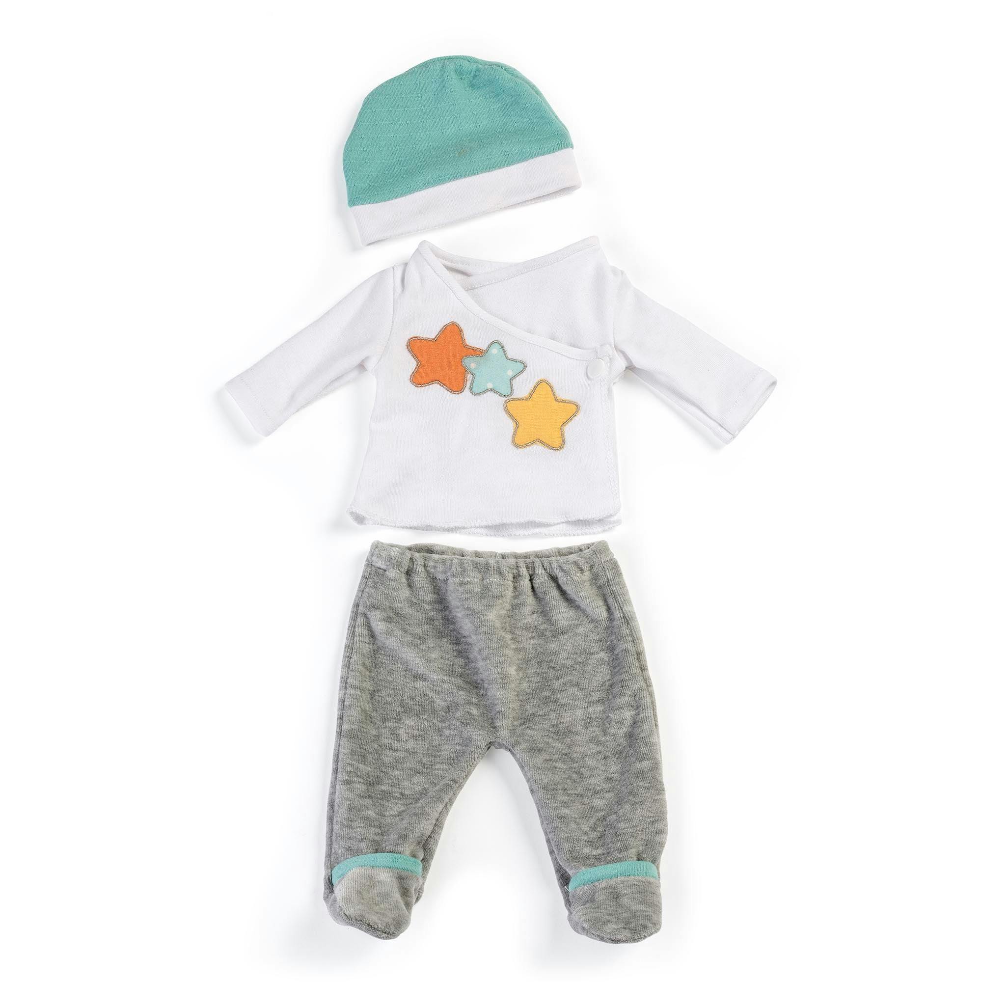 2 Piece Grey Pajama Set Outfit for 15 3/4