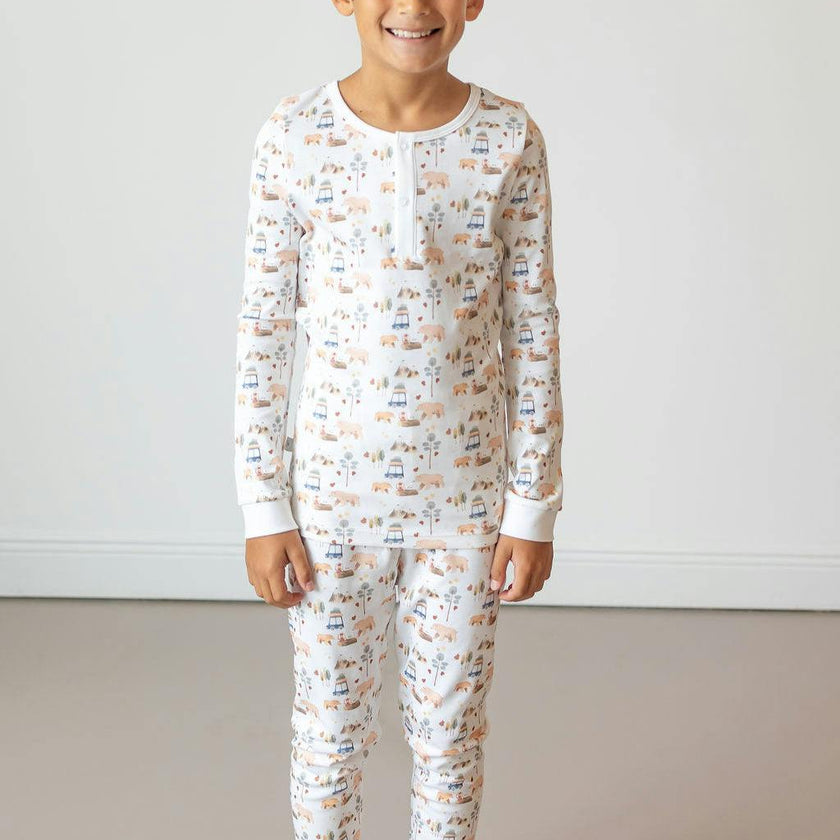 Forest Adventure Pima Long Pajama Set