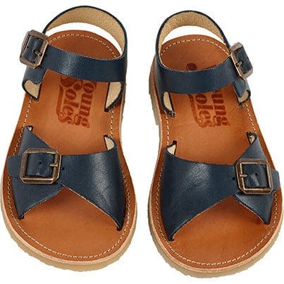 Sonny Leather Sandal, Navy