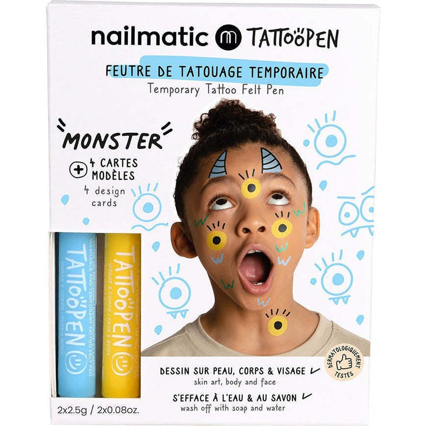 Tattoo Pen Set for Kids MONSTER