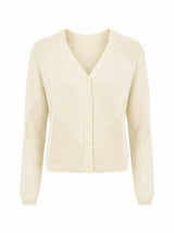 Knitted Boucle Cropped Cardigan
