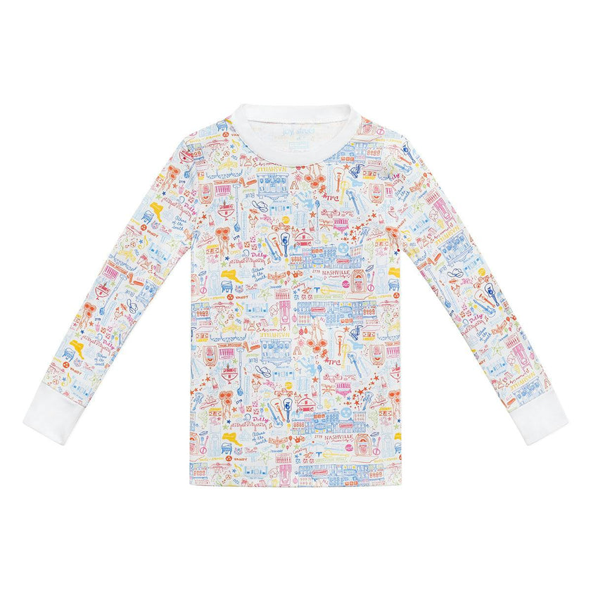 Nashville Two Piece Kids Pajamas