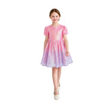 Pink Sorella Sequin Flared Dress