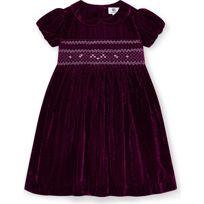 Smocked Girls Party Dress Janey