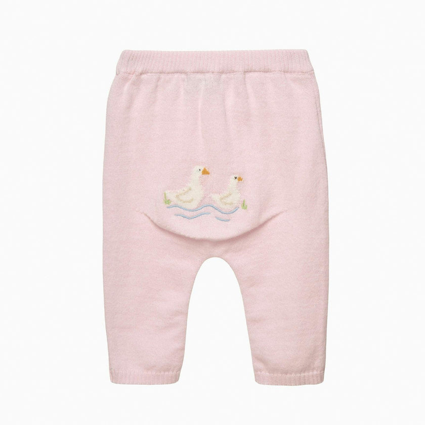 Baby Duck Leggings in Pale Pink