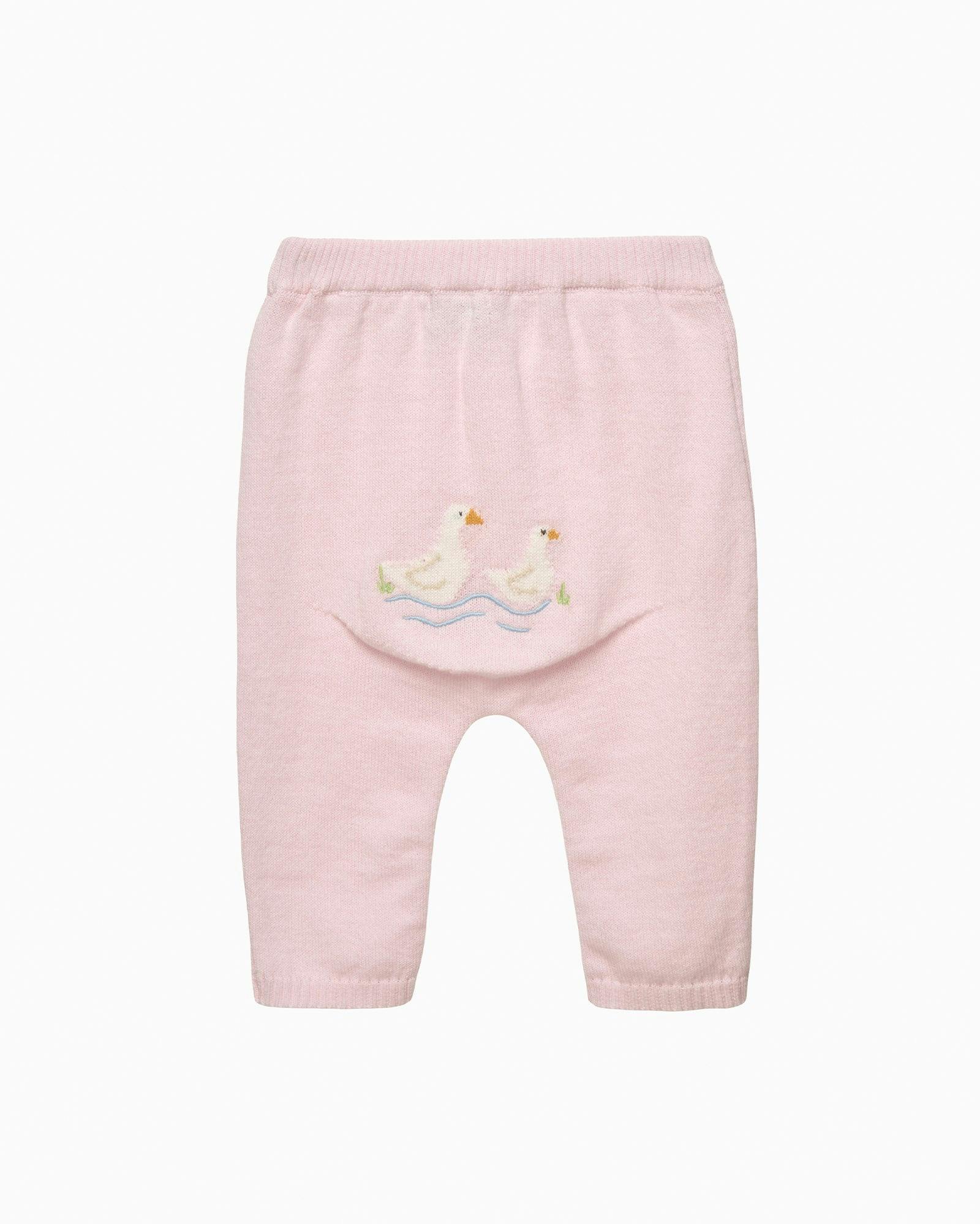 Baby Duck Leggings in Pale Pink