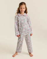 Kid's Twill Colette Pajama Set in Winter Garden