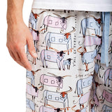Men's Drawbertson Longhorns Sleep Shorts - Organic Cotton Poplin